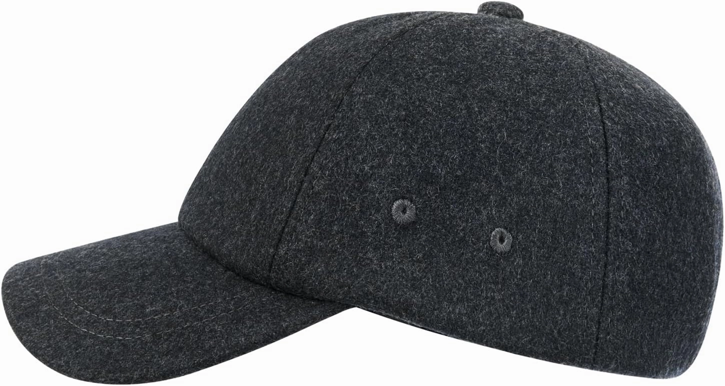 BOTVELA Wool Baseball Cap for Men Adjustable Unstructured Tweed Hat