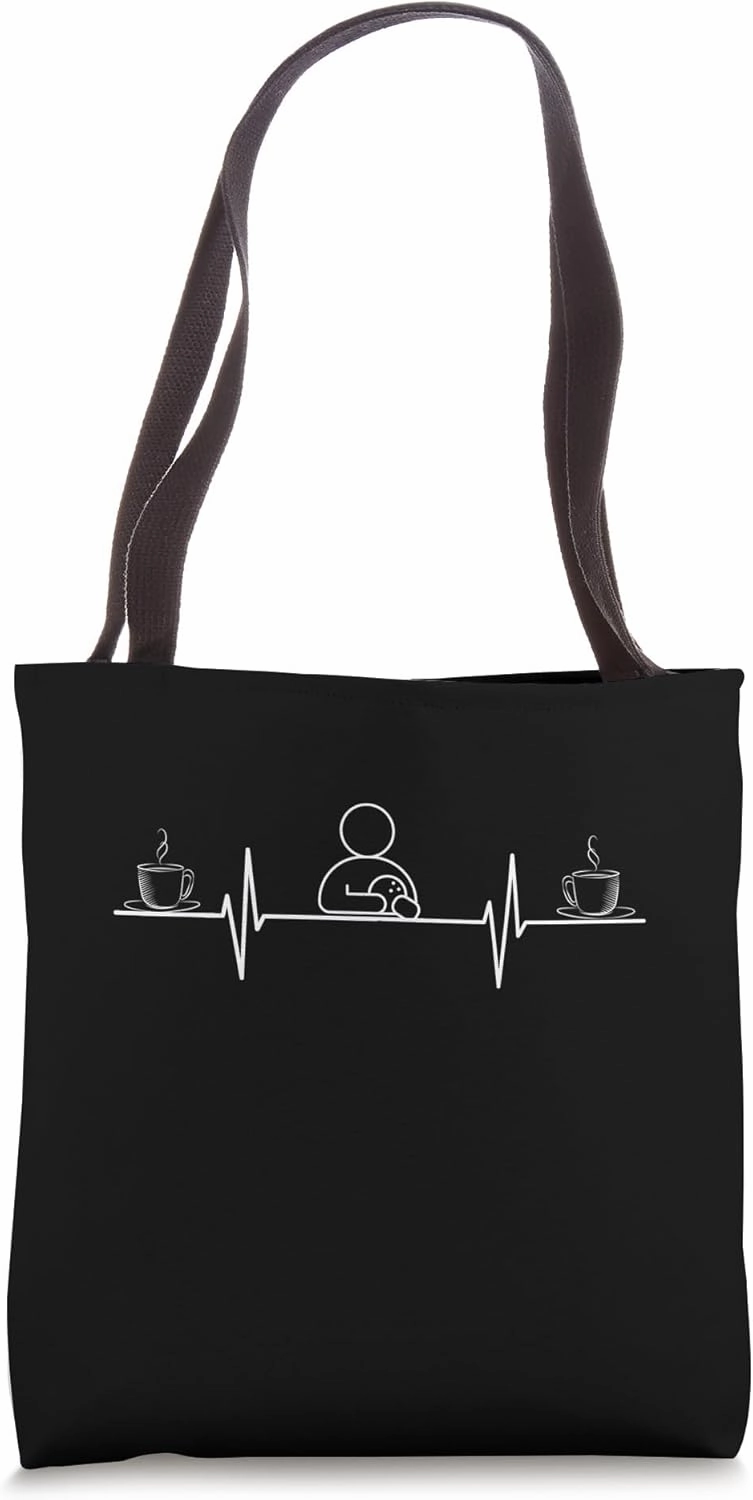 Bowler Figure with Ball And Coffee Heartbeat Skittles Tote Bag