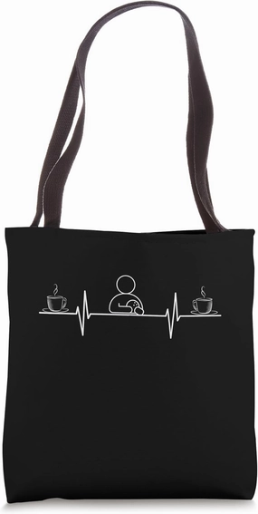 Bowler Figure with Ball And Coffee Heartbeat Skittles Tote Bag