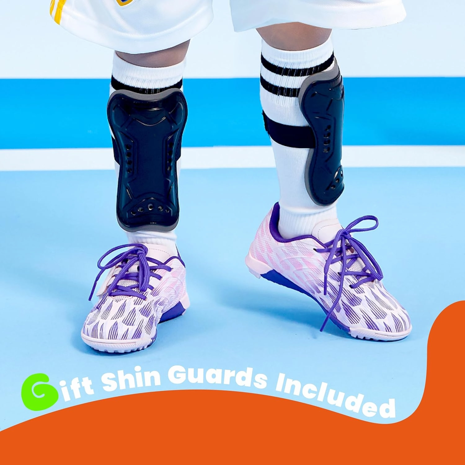 Boys Girls Soccer Cleats Indoor Turf Soccer Football Shoes Artificial Firm Ground Athletic Outdoor Youth Futsal Unisex-Child Lightweight Training Flexible Durable Comfortable Traction Breathable