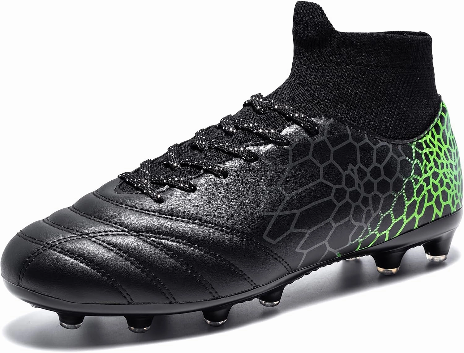 Boys Girls Soccer Cleats Youth Training Football Cleats High-top Soccer Shoes for Little/Big Kid