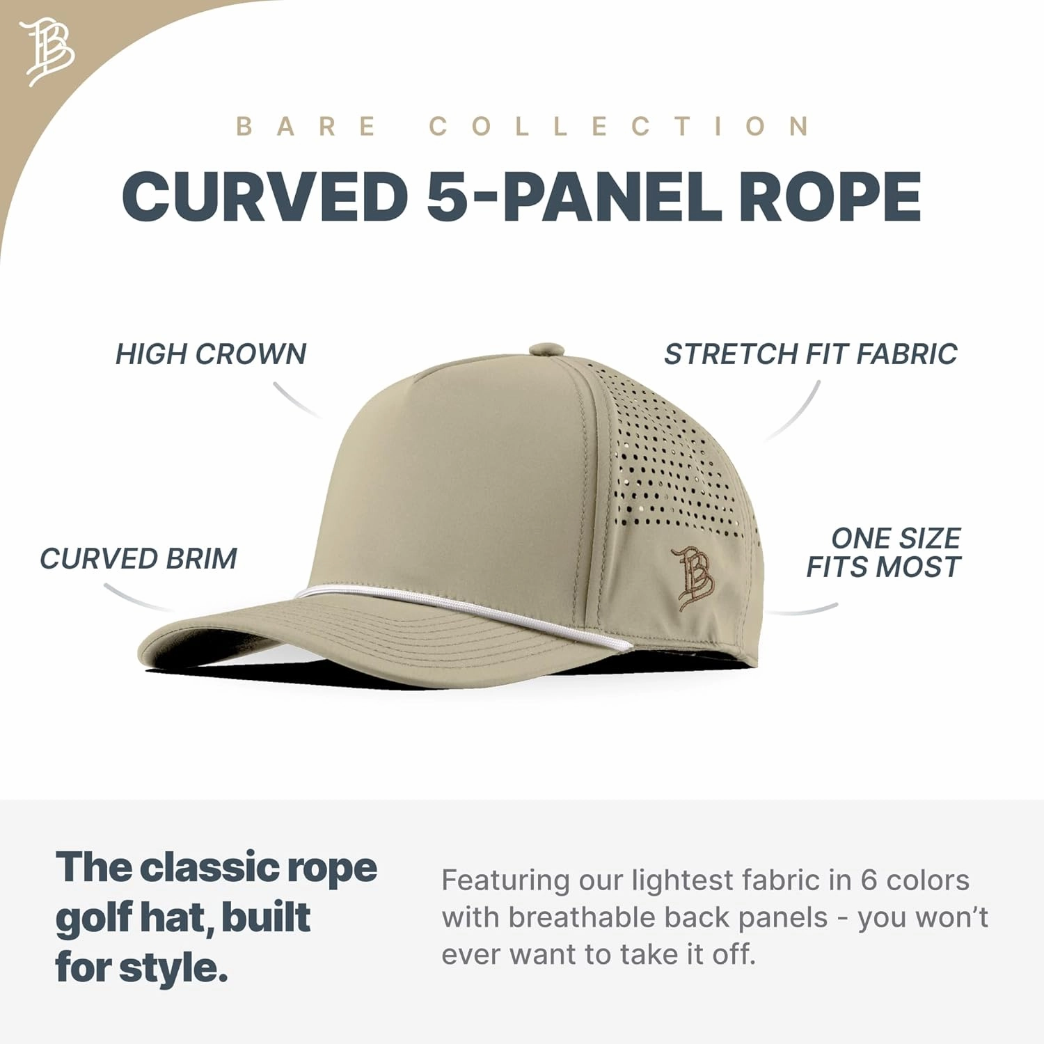 Branded Bills Campus Collection PVC, Lightweight, Comfortable Baseball Cap