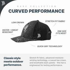 Branded Bills Old Glory PVCPerformance, Lightweight, Comfortable Baseball Cap