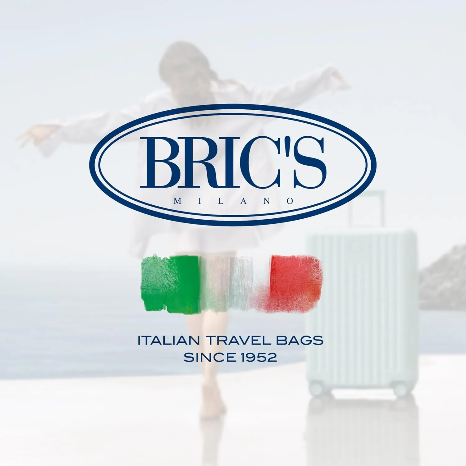 Bric's Positano 21-Inch Spinner - Luxury Carry-On Luggage With Spinner Wheels - Lightweight Suitcases Made From Durable Polycarbonate - Comes with Protective Cover - Sea Green
