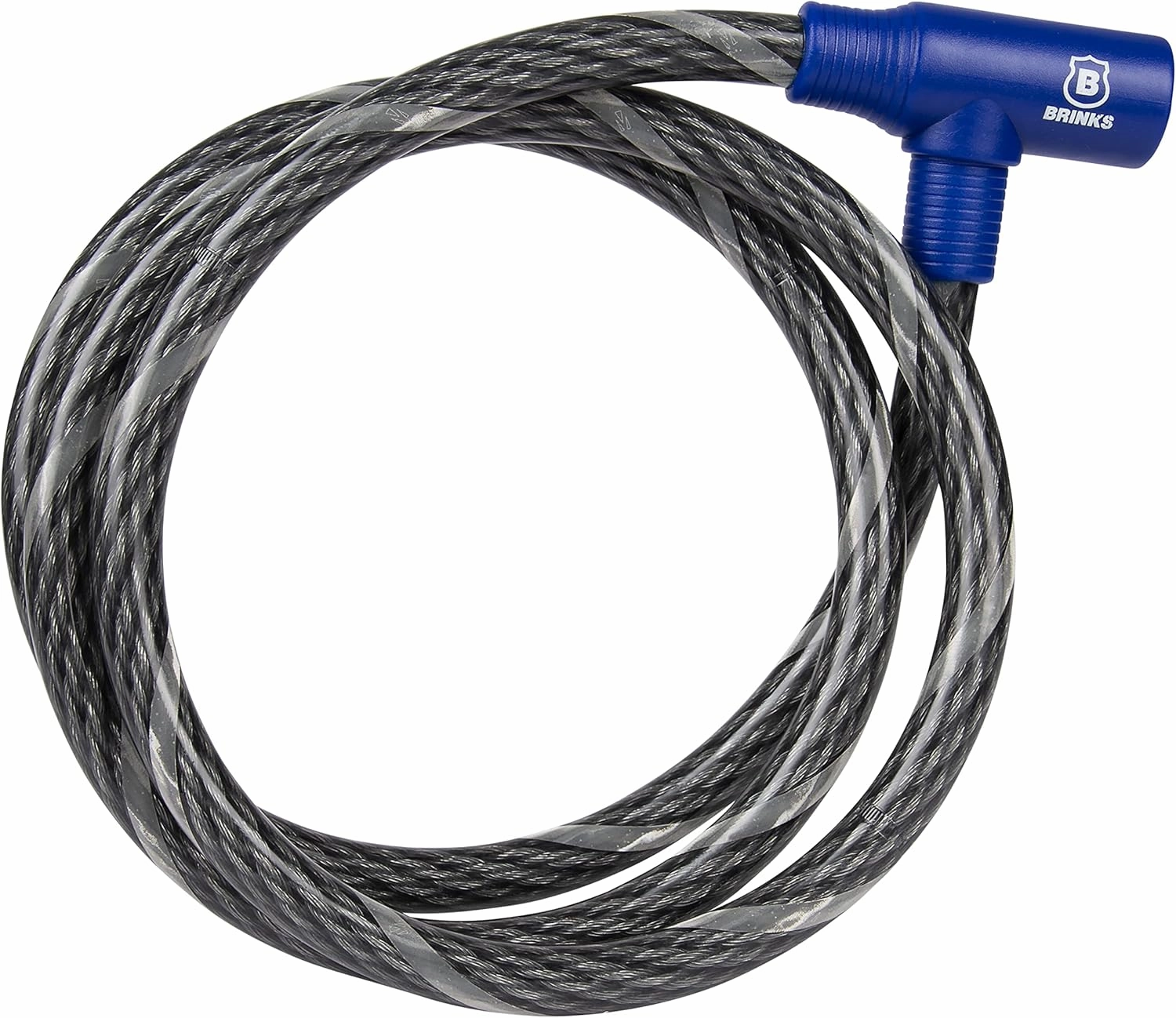 Brinks 675-65801 5/8 inch x 6' Commercial Braided Cable, M1 Keyway, Black, Blue