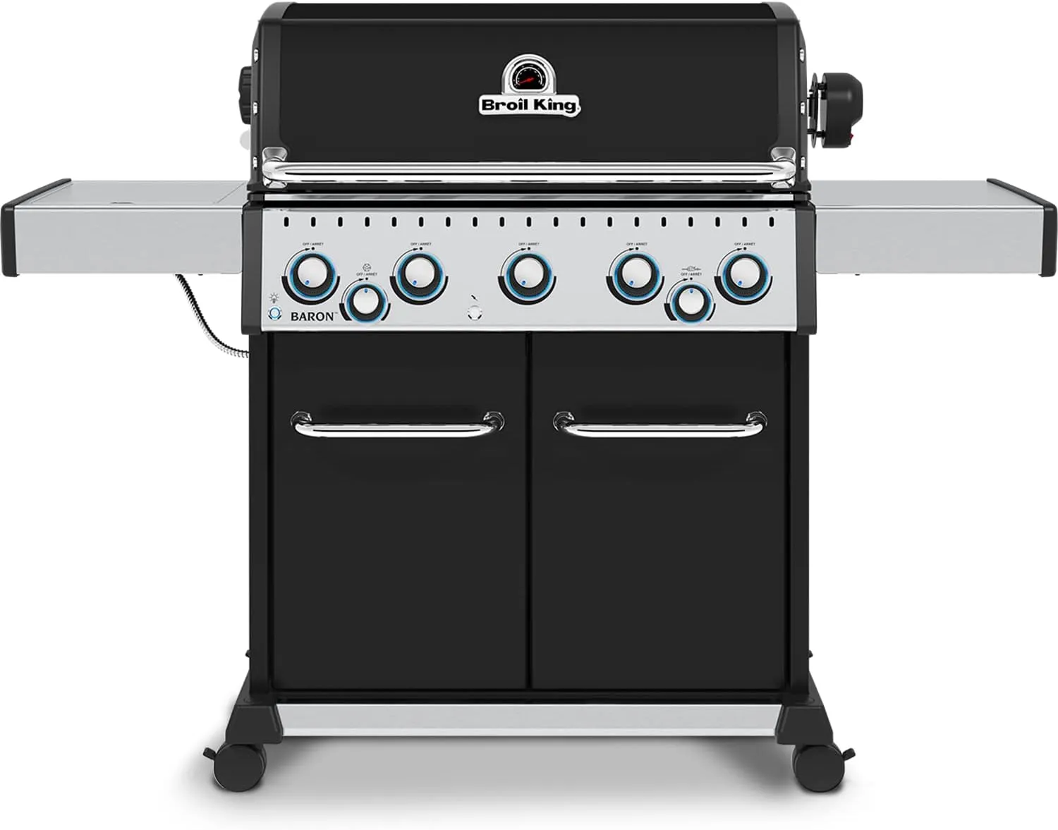 Broil King 876247 Baron 590 Pro, Natural Gas (NG), Stainless Steel, Black