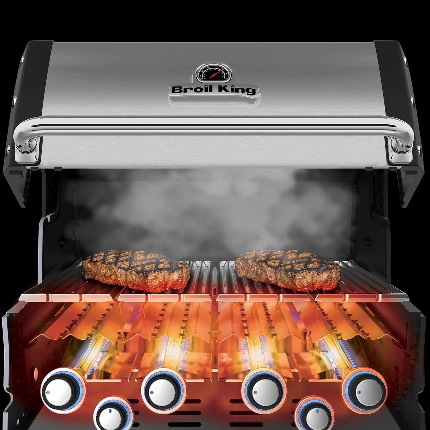 Broil King 874214 Baron 320 Pro, Liquid Propane (LP), Stainless Steel, Black
