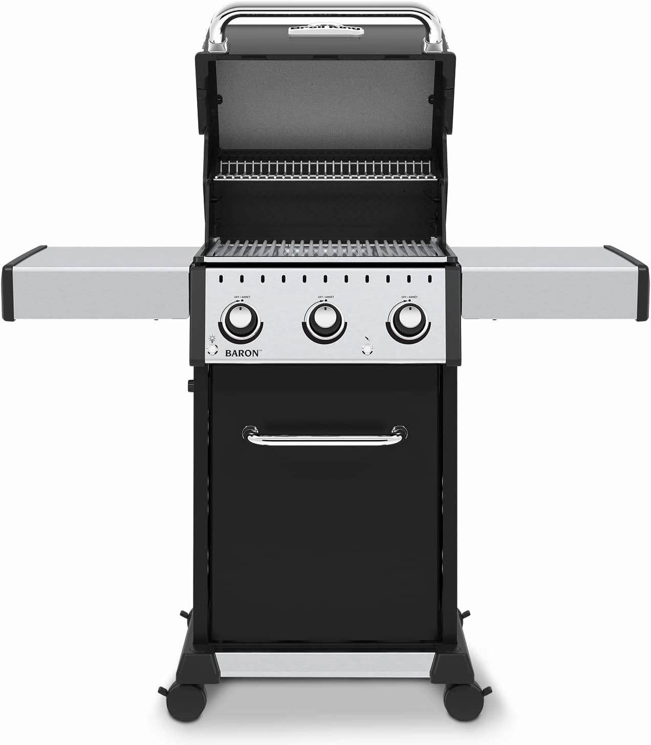 Broil King 874214 Baron 320 Pro, Liquid Propane (LP), Stainless Steel, Black