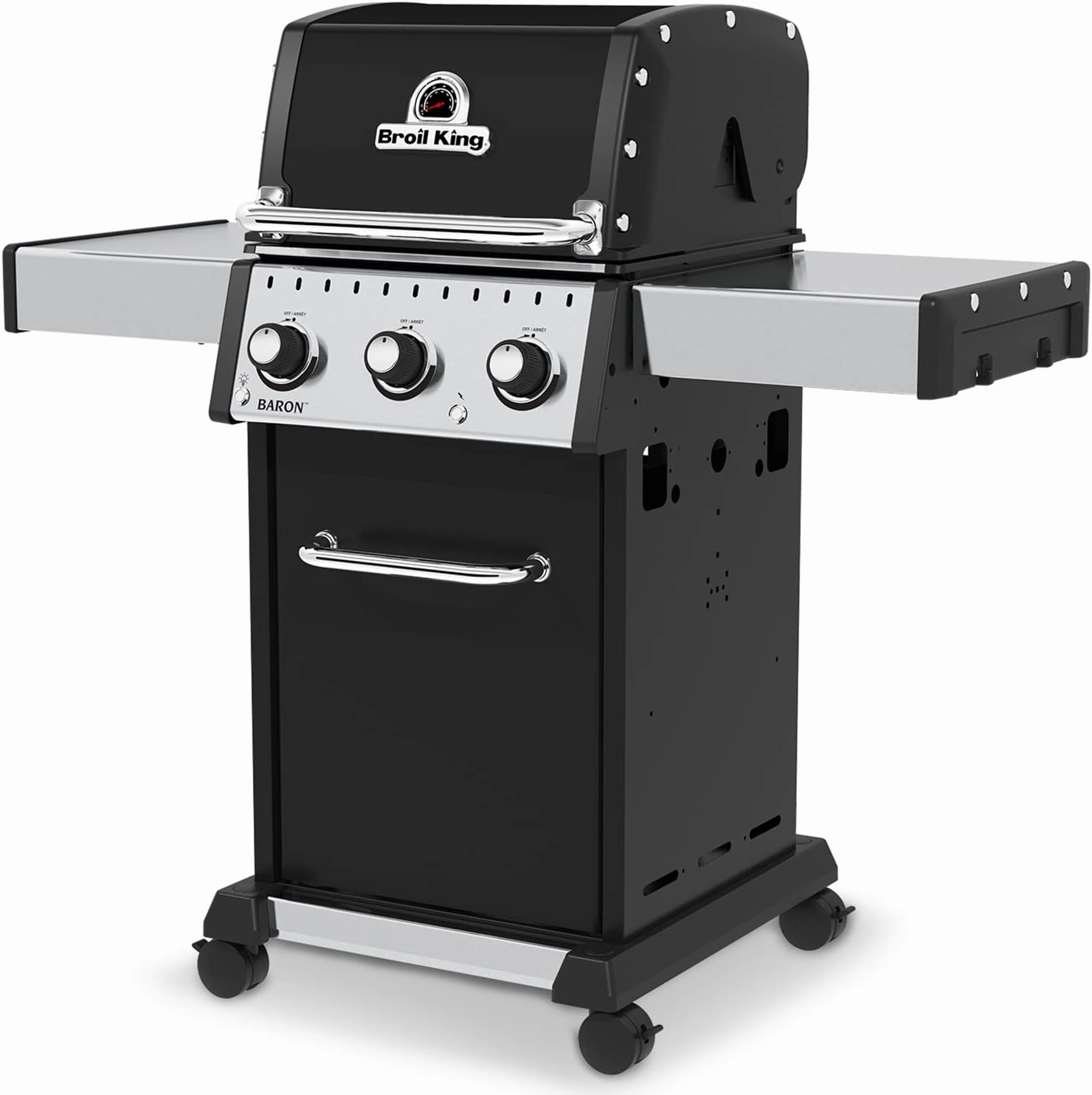 Broil King 874214 Baron 320 Pro, Liquid Propane (LP), Stainless Steel, Black