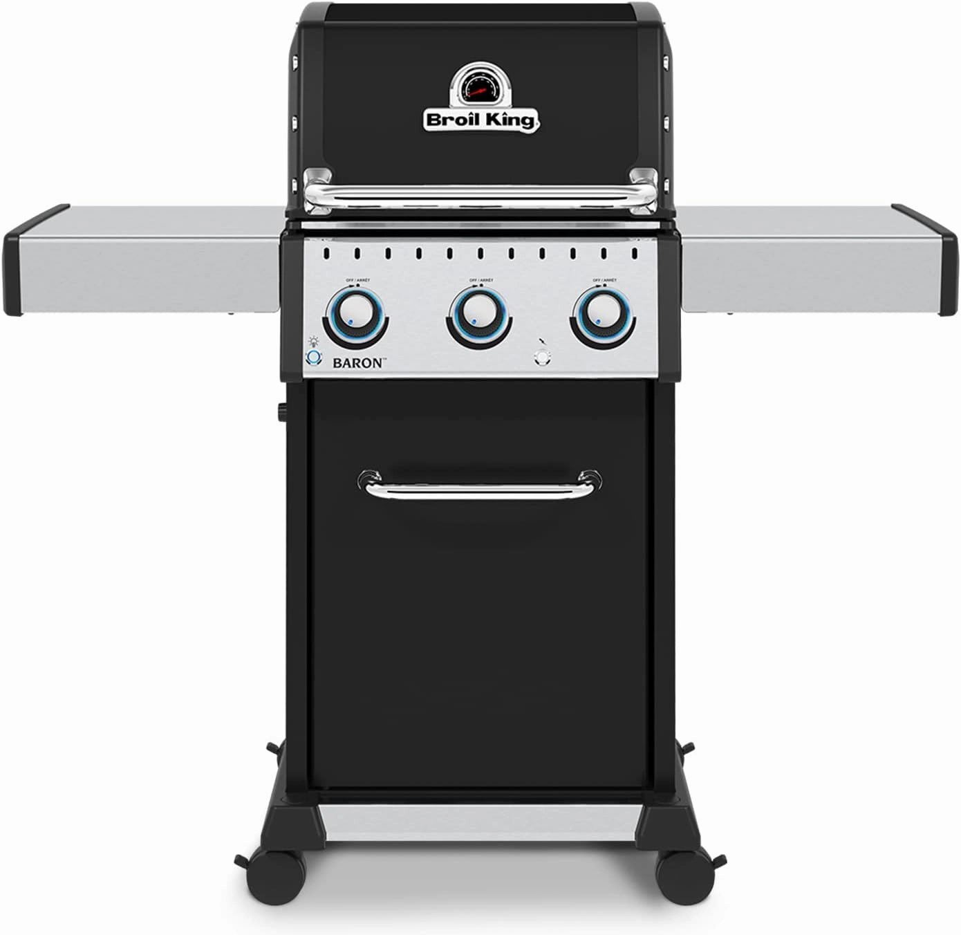 Broil King 874214 Baron 320 Pro, Liquid Propane (LP), Stainless Steel, Black