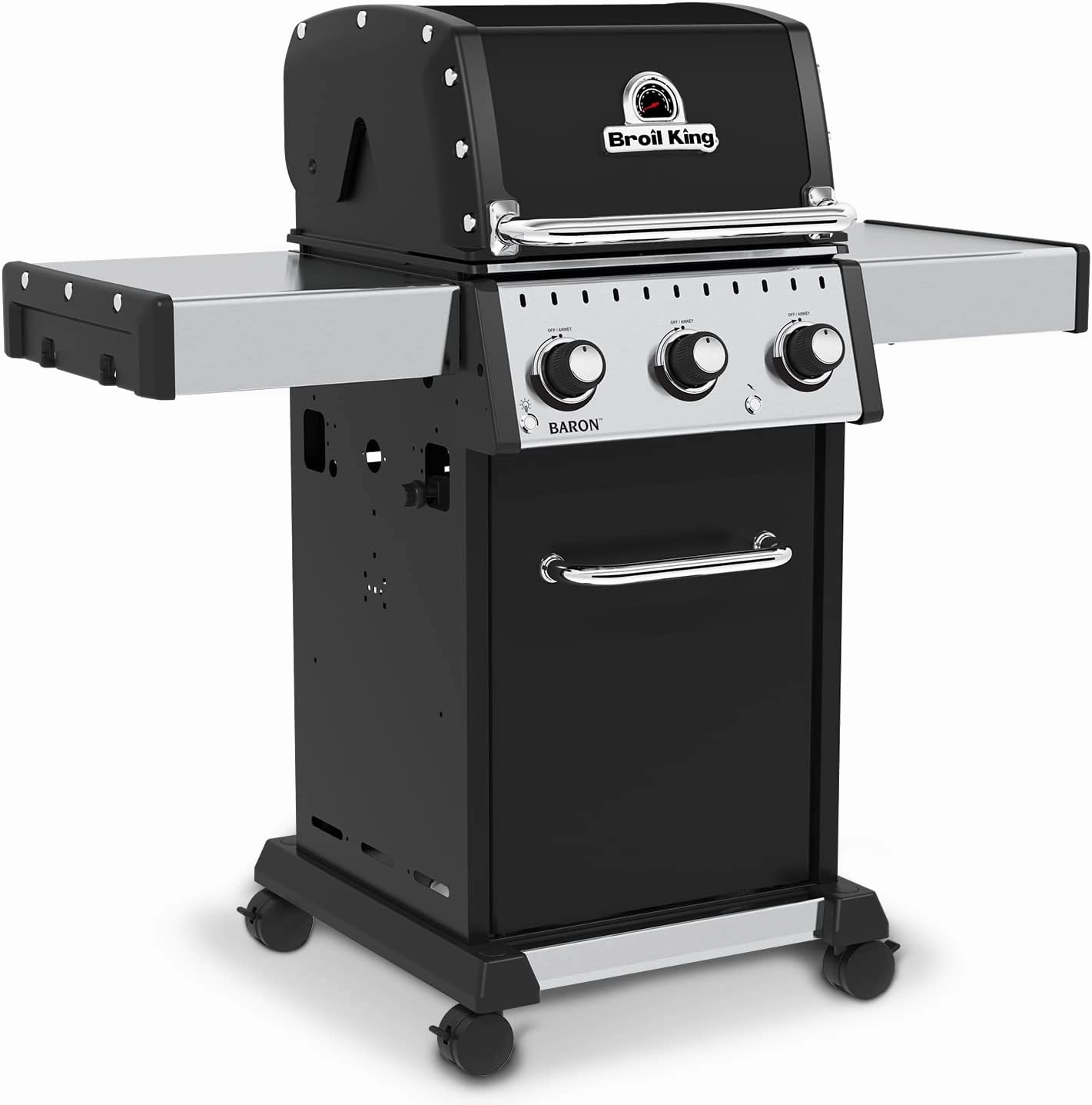 Broil King 874214 Baron 320 Pro, Liquid Propane (LP), Stainless Steel, Black