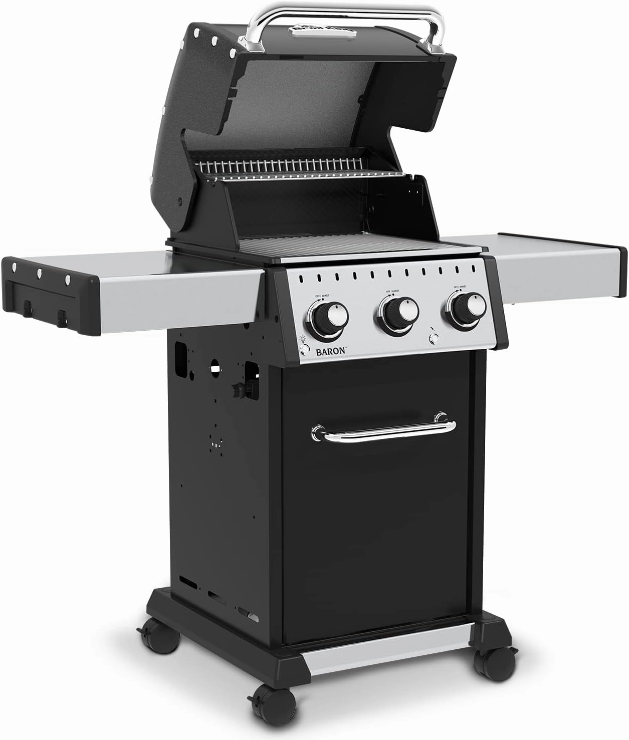 Broil King 874214 Baron 320 Pro, Liquid Propane (LP), Stainless Steel, Black
