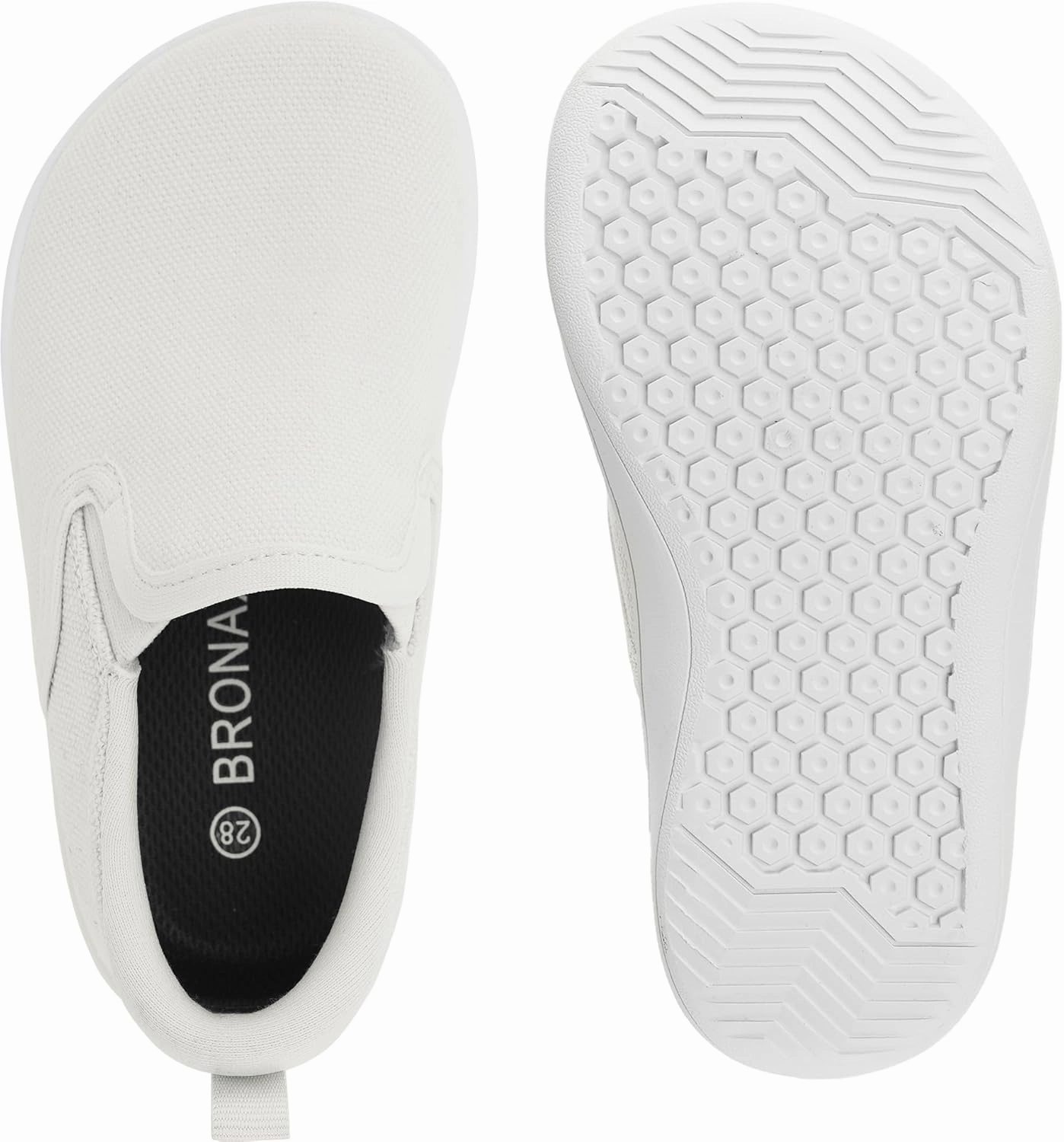 BRONAX X WHITIN Toddler/Little Kid Wide Toe Box Barefoot Shoes | Minimalist Sneakers for Boys/Girls | Zero Drop