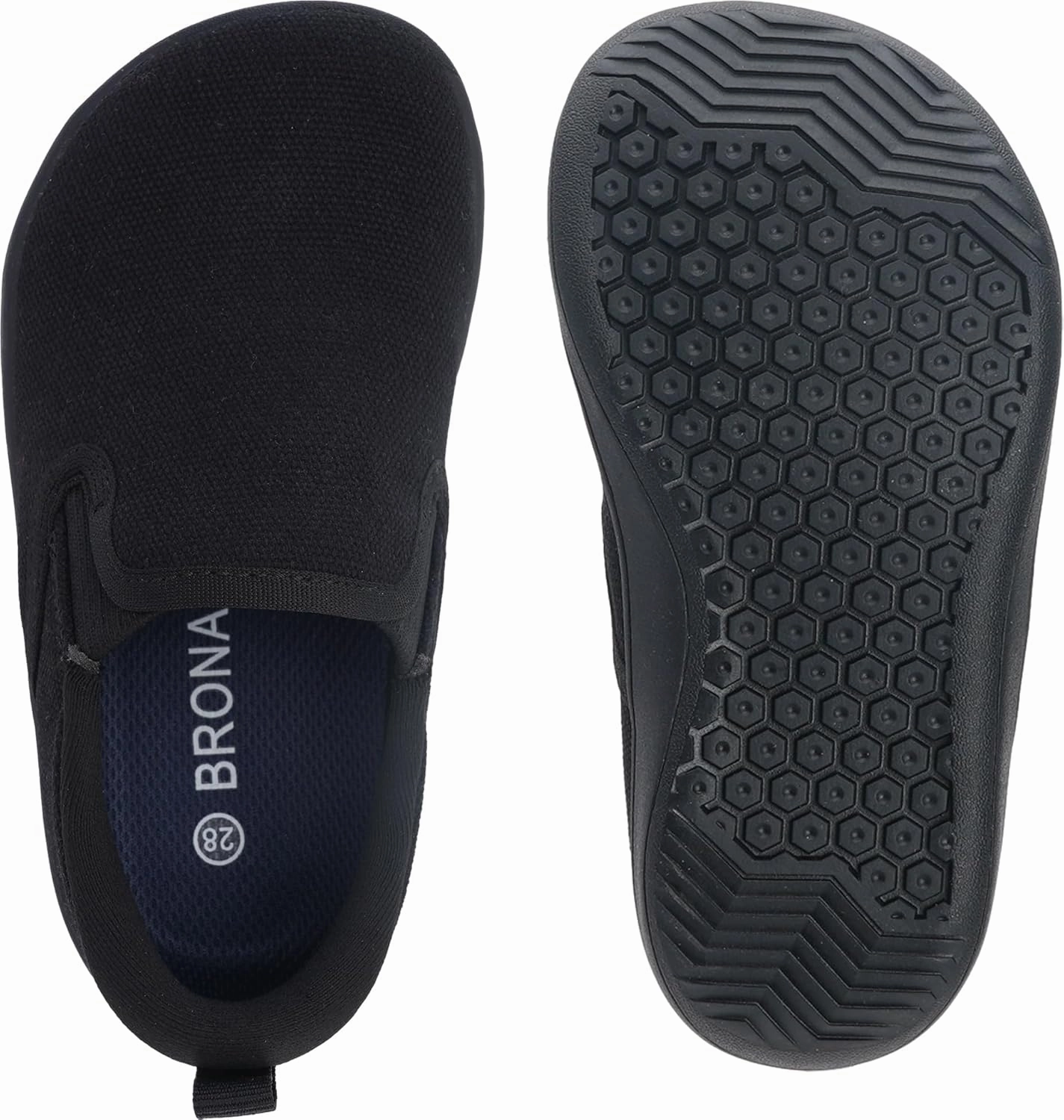 BRONAX X WHITIN Toddler/Little Kid Wide Toe Box Barefoot Shoes | Minimalist Sneakers for Boys/Girls | Zero Drop