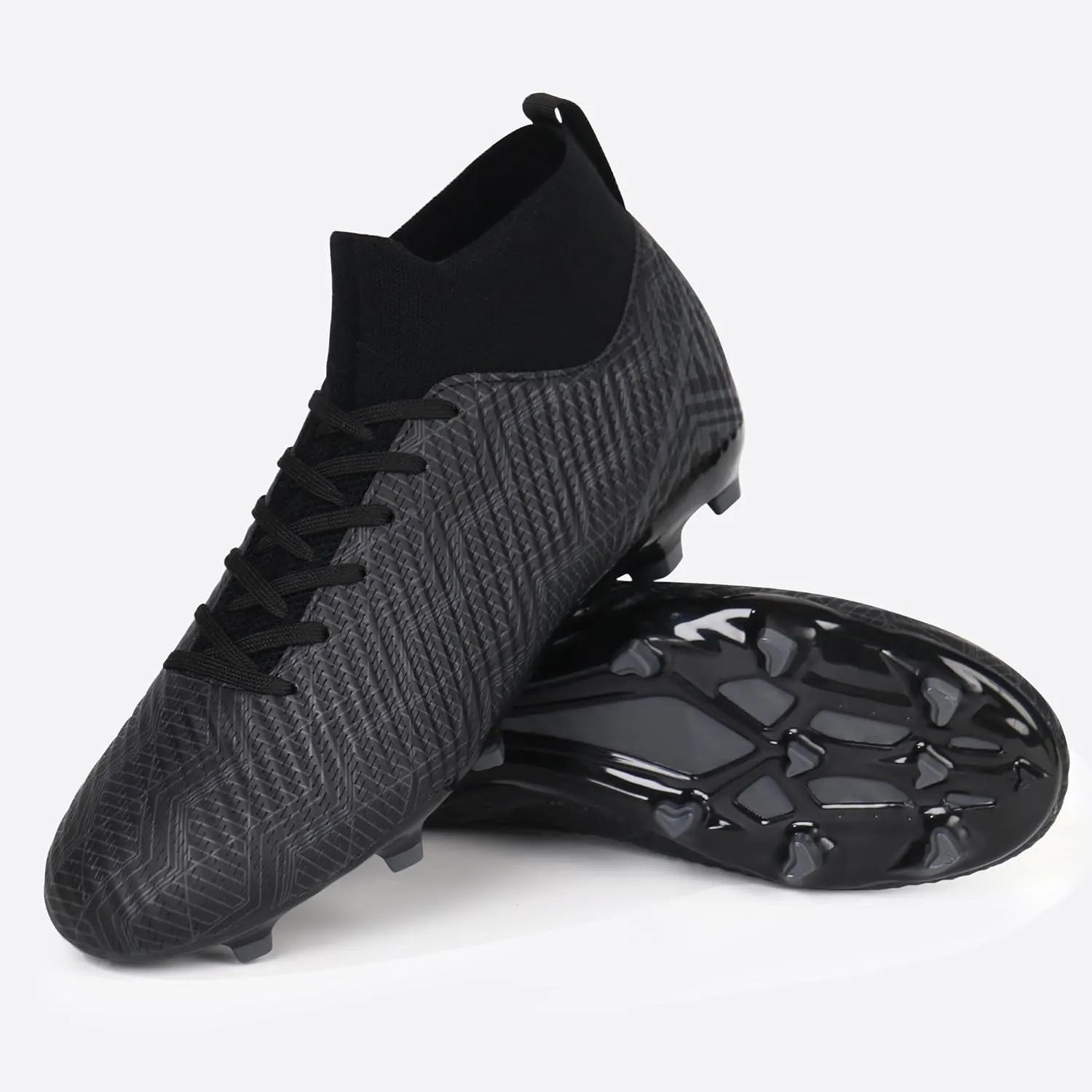 brooman Men Firm Ground Soccer Cleats Big Kids Youth Outdoor Football Shoes