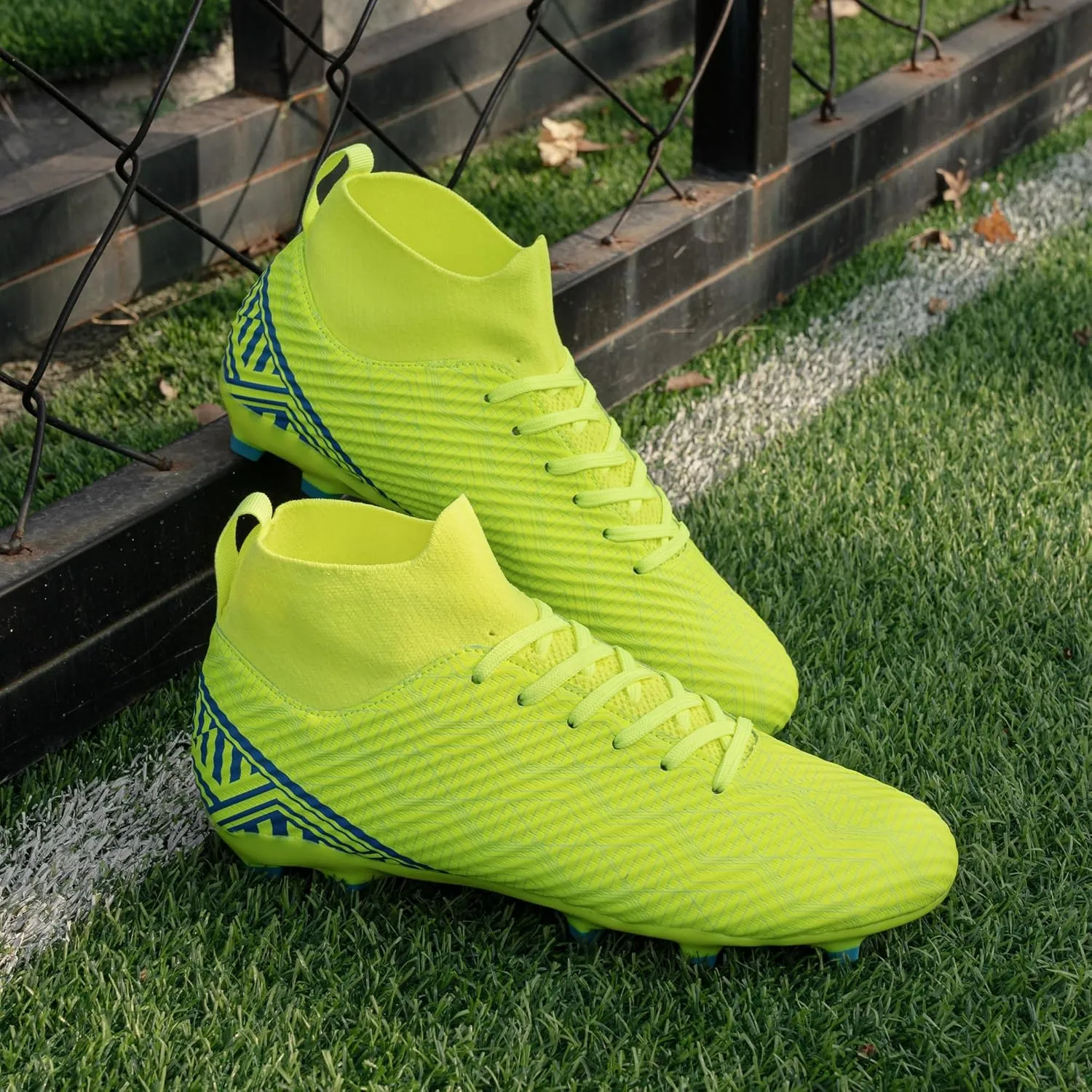 brooman Men Firm Ground Soccer Cleats Big Kids Youth Outdoor Football Shoes