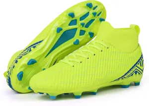 brooman Men Firm Ground Soccer Cleats Big Kids Youth Outdoor Football Shoes