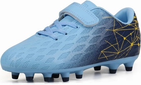 brooman Kids Firm Ground Soccer Cleats Boys Girls Athletic Outdoor Football Shoes