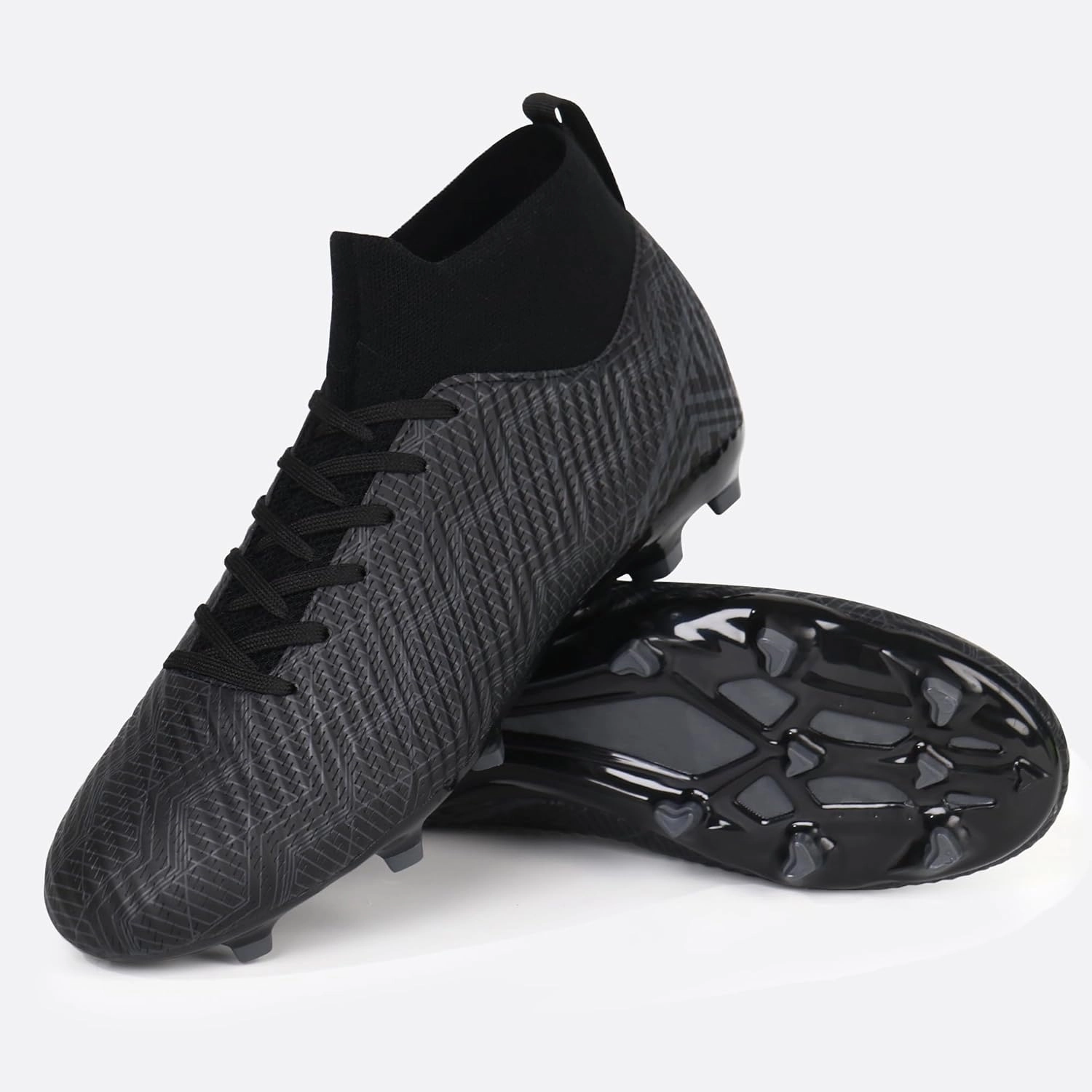 brooman Men Firm Ground Soccer Cleats Big Kids Youth Outdoor Football Shoes
