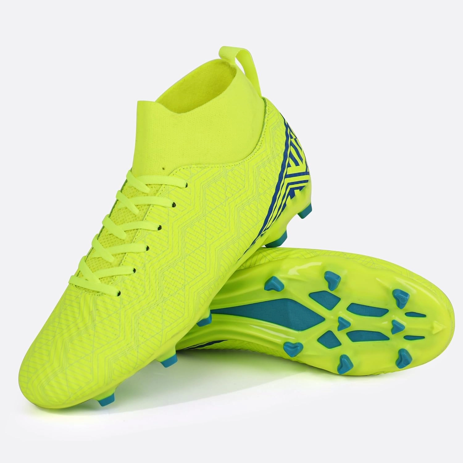 brooman Men Firm Ground Soccer Cleats Big Kids Youth Outdoor Football Shoes