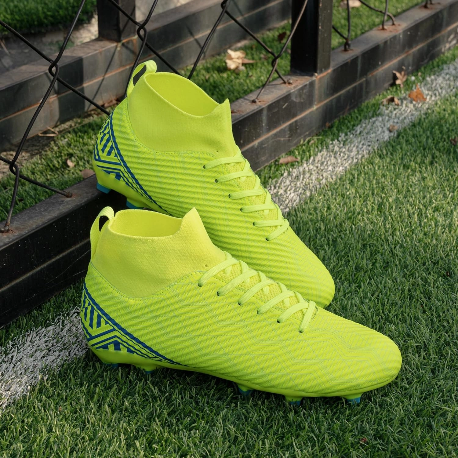 brooman Men Firm Ground Soccer Cleats Big Kids Youth Outdoor Football Shoes