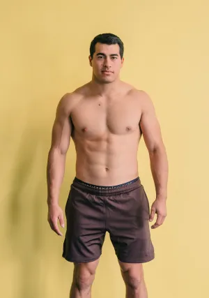 Brown Flex Shorts