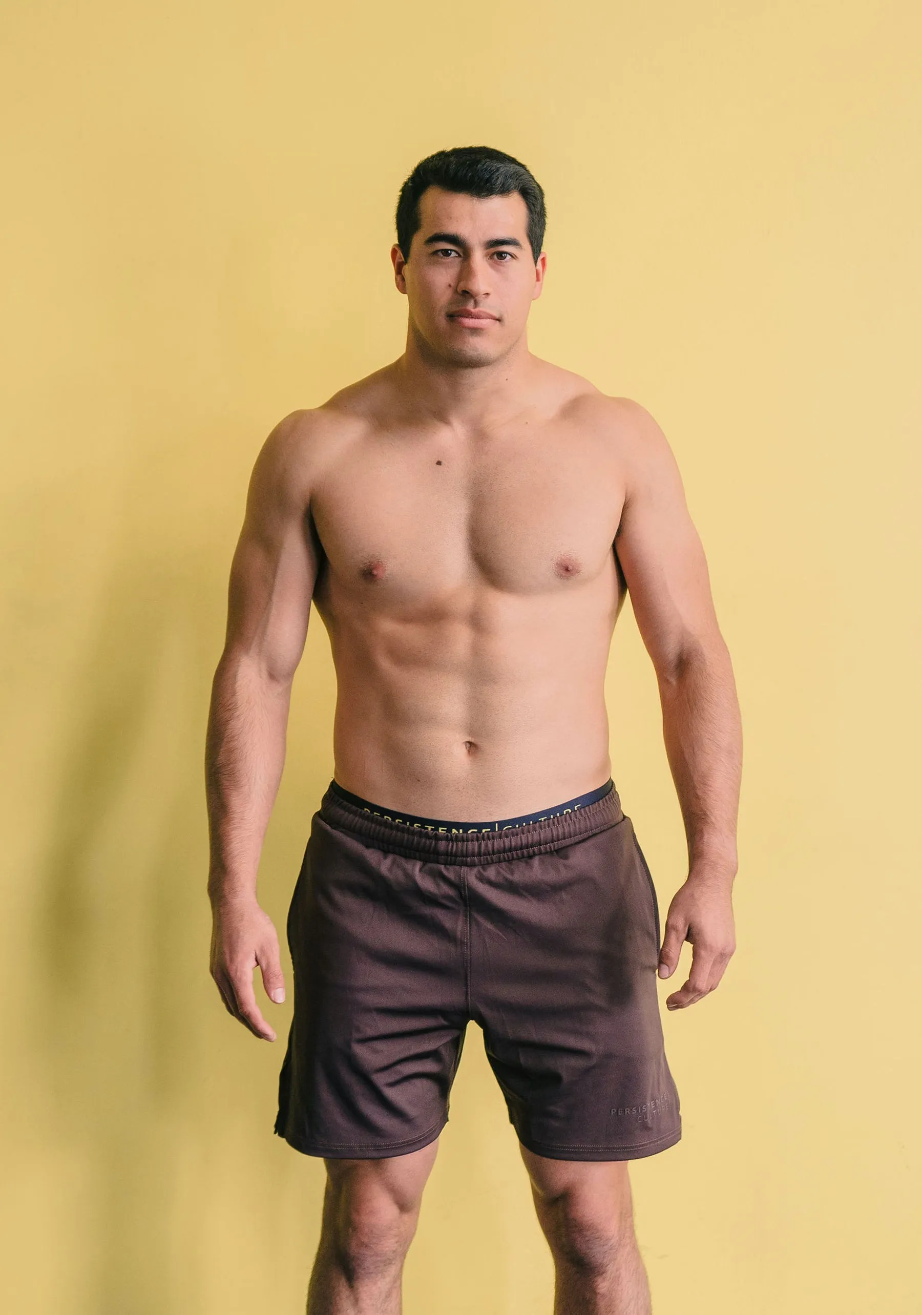 Brown Flex Shorts