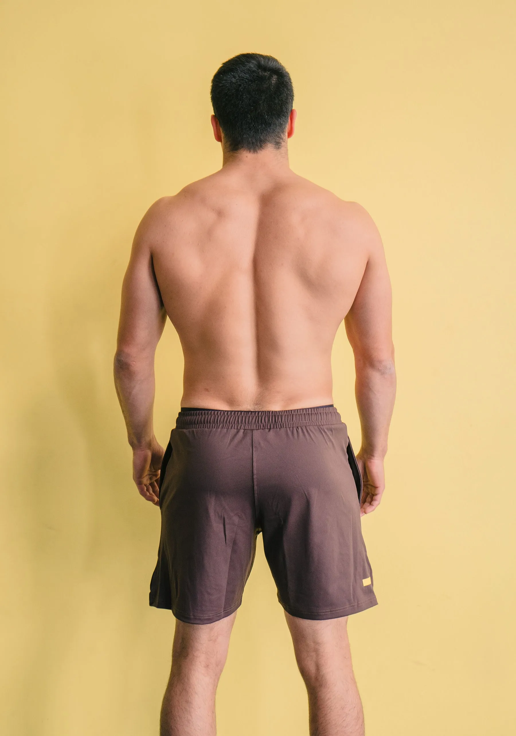 Brown Flex Shorts