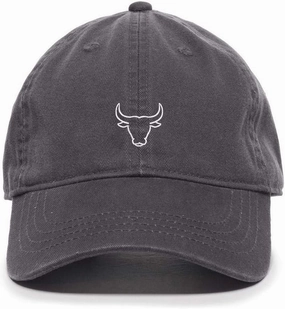 Bull Head Baseball Cap Embroidered Cotton Adjustable Dad Hat