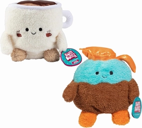 BumBumz 7.5" Coffee Mug Murrray & Coffee Pot Colton Plush 2-Pack - Officially Licensed Russ Toy - Collectible Soft Stuffed Animal Figure - Easter Basket Stuffer Gift for Kids, Boys, Girls - 2 
