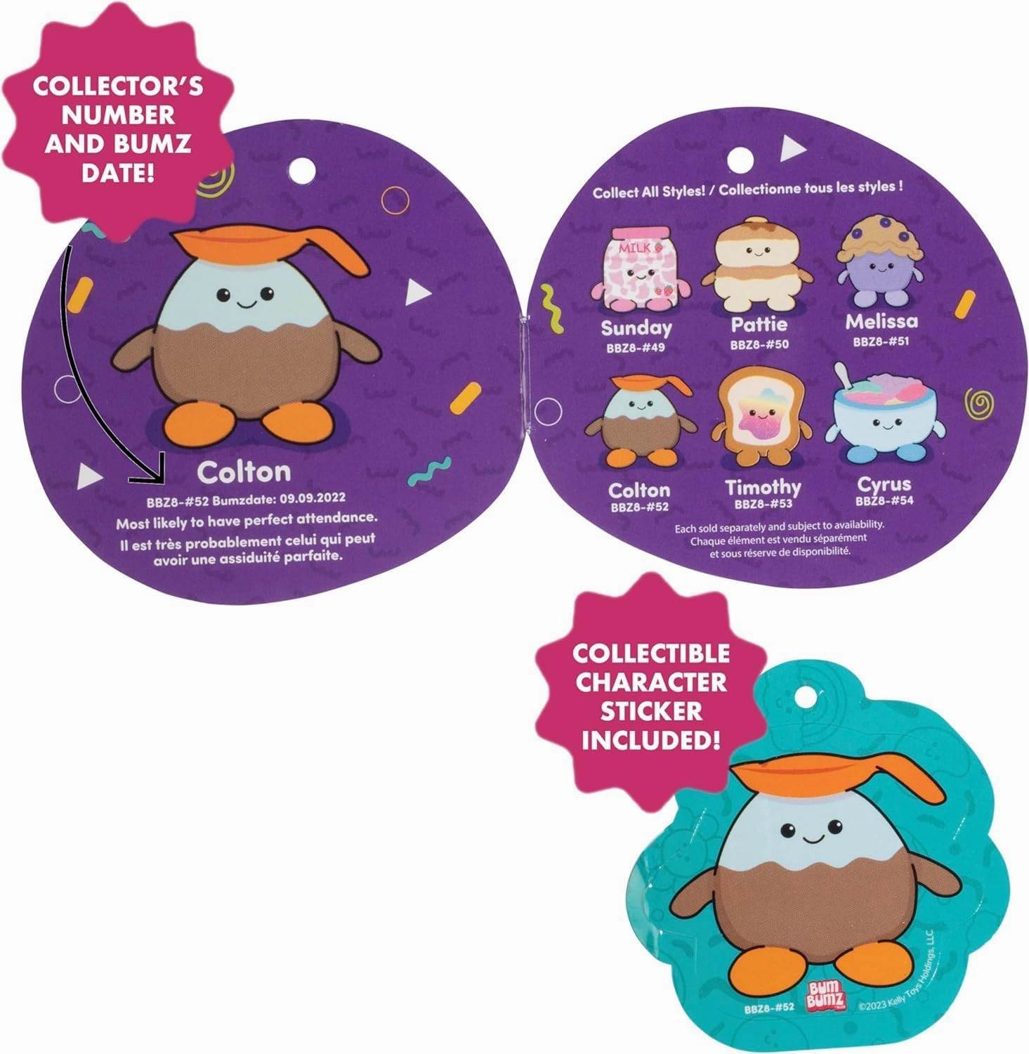 BumBumz 7.5" Coffee Mug Murrray & Coffee Pot Colton Plush 2-Pack - Officially Licensed Russ Toy - Collectible Soft Stuffed Animal Figure - Easter Basket Stuffer Gift for Kids, Boys, Girls - 2 