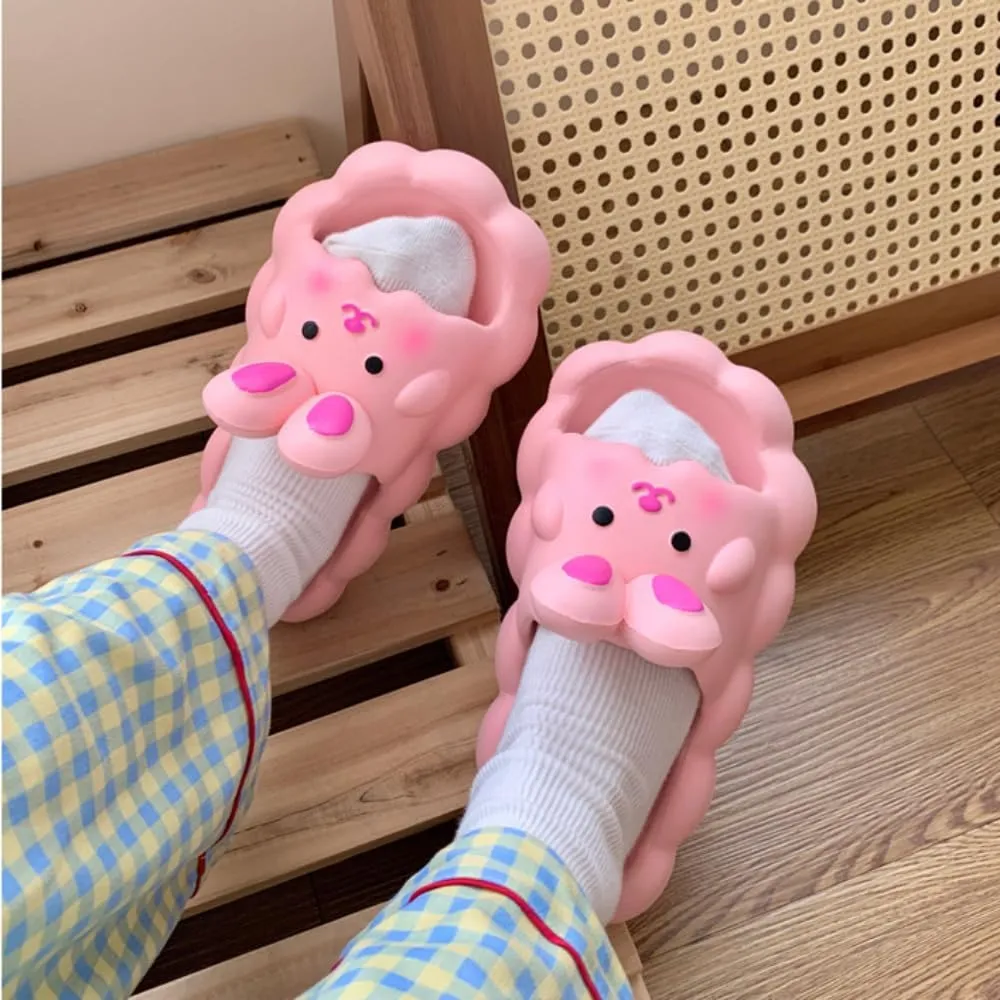 Bunny Slippers Bathroom Slippers Girl Summer Cartoon Cute Rabbit Home Non-slip Slippers