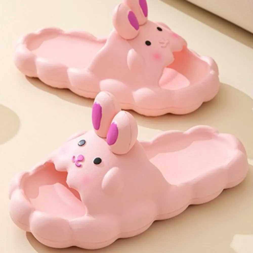 Bunny Slippers Bathroom Slippers Girl Summer Cartoon Cute Rabbit Home Non-slip Slippers