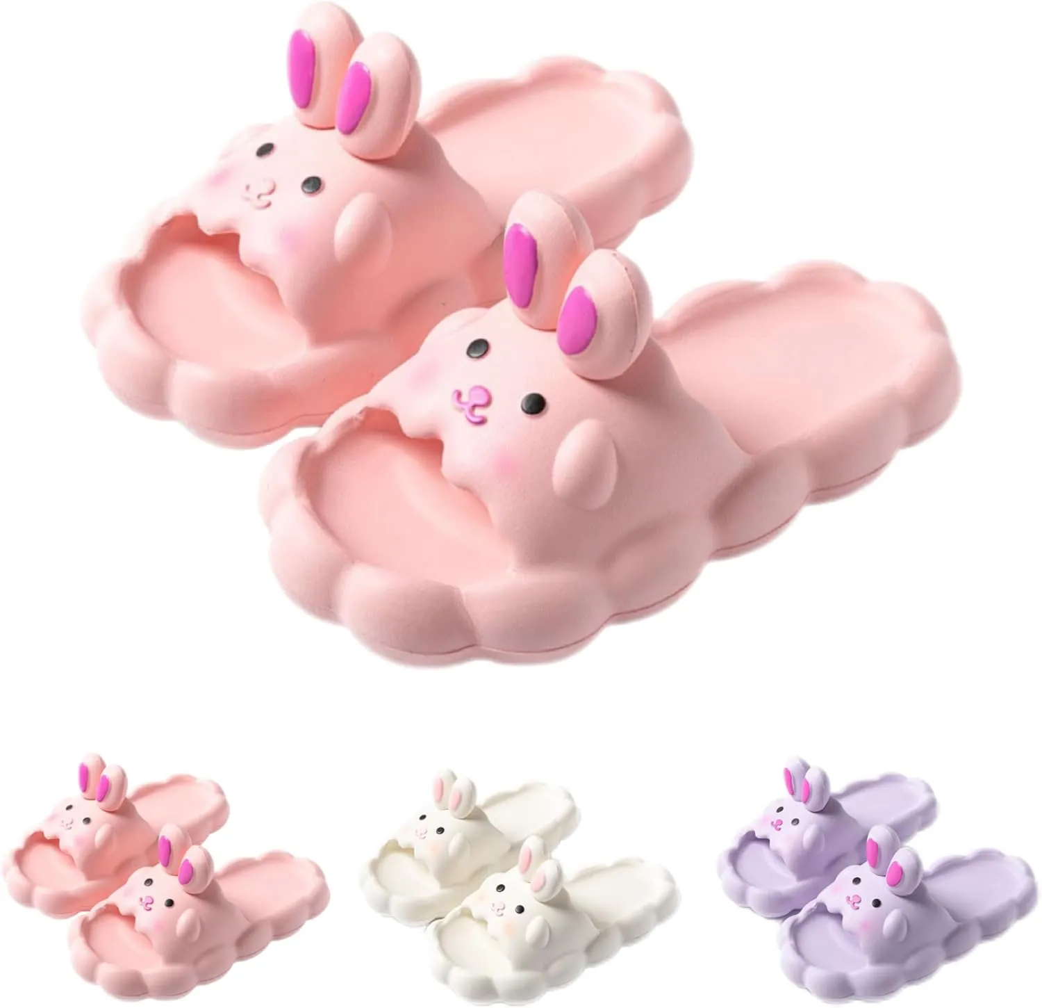 Bunny Slippers Bathroom Slippers Girl Summer Cartoon Cute Rabbit Home Non-slip Slippers