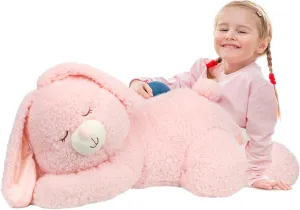 Bunny Stuffed Animal, Giant 32" Easter Stuffed Bunny, Large Soft Plush Rabbit Toy Birthday Party Gifts for Kids Girls Boys
