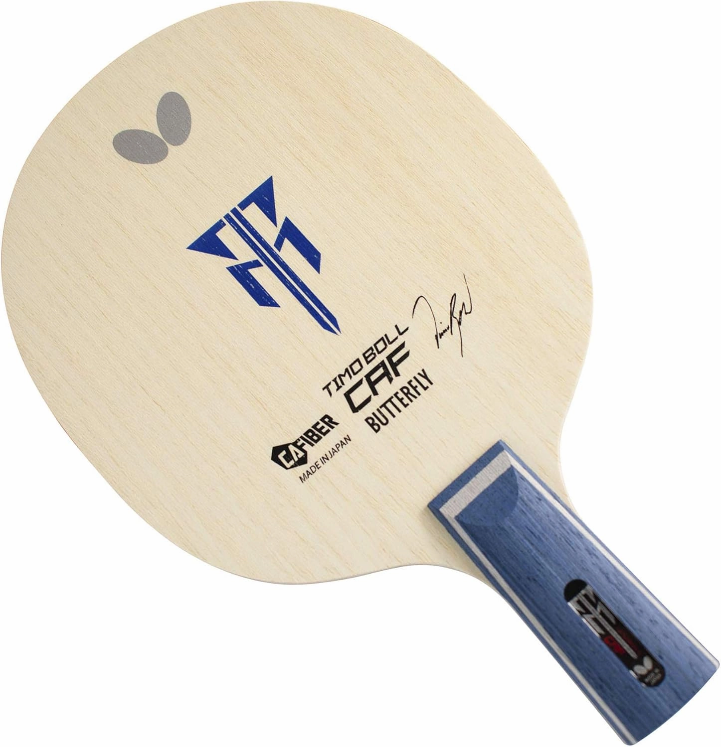 Butterfly Timo Boll CAF CS Table Tennis Blade - CS Control Assist Fiber Blade - Timo Boll CAF CS Blade - Professional Table Tennis Blade - CS Handle Style - Made in Japan