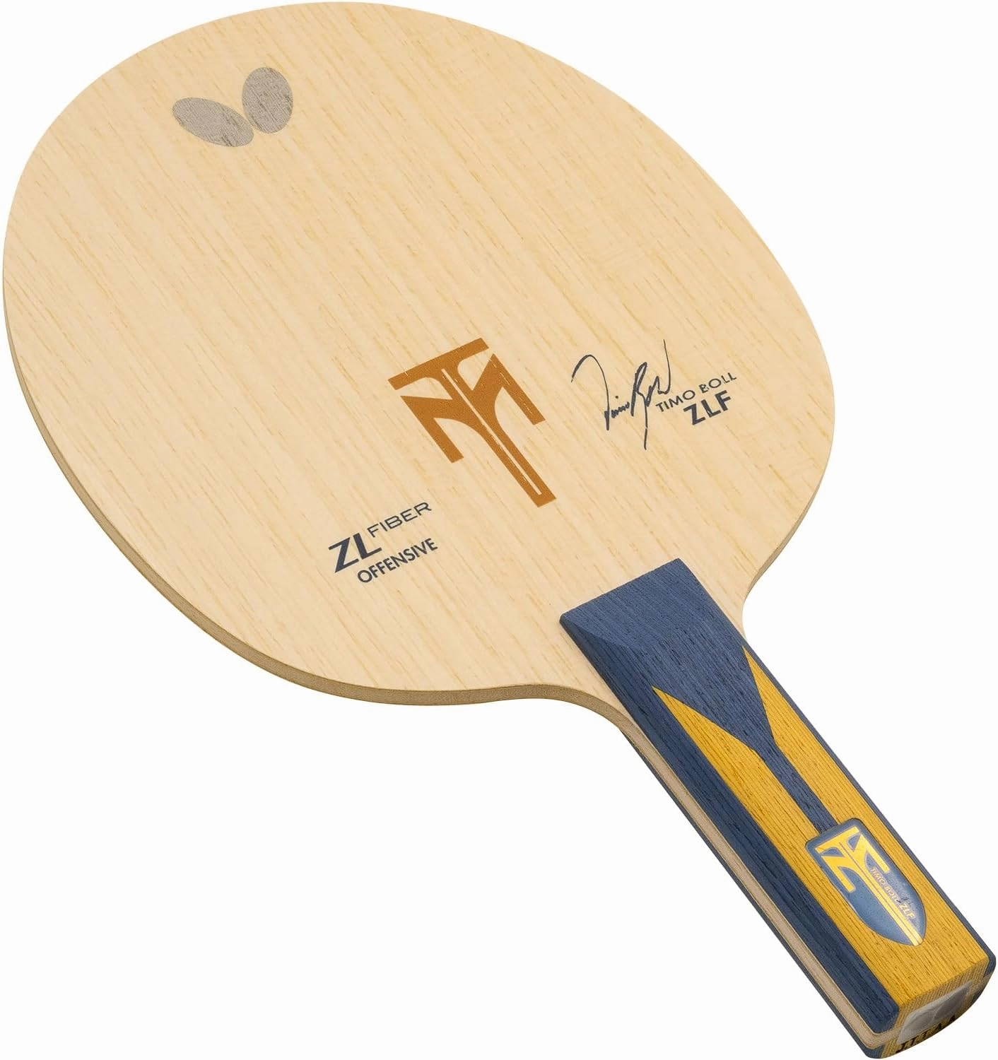 Butterfly Timo Boll ZLF Table Tennis Blade - ZL Fiber Blade - Professional Butterfly Table Tennis Blade - Available in AN, FL, and ST handle styles - Made in Japan