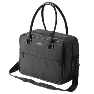 BYOOTIQUE Makeup Bag Soft Sided Makeup Train Case Hangbag 2 Layer Cosmetic Tote with 4 Inner Removable Pouches Artist Multifunctional Toiletry Organizer Storage Carry on Travel Bag with Strap