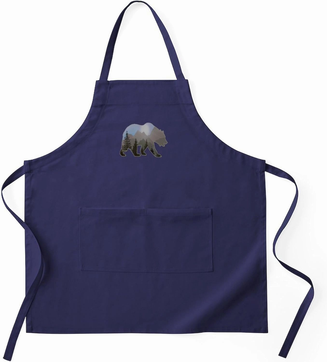 CafePress Wilderness Wanderer Apron (Dark) Kitchen Apron with Pockets, Grilling Apron, Baking Apron
