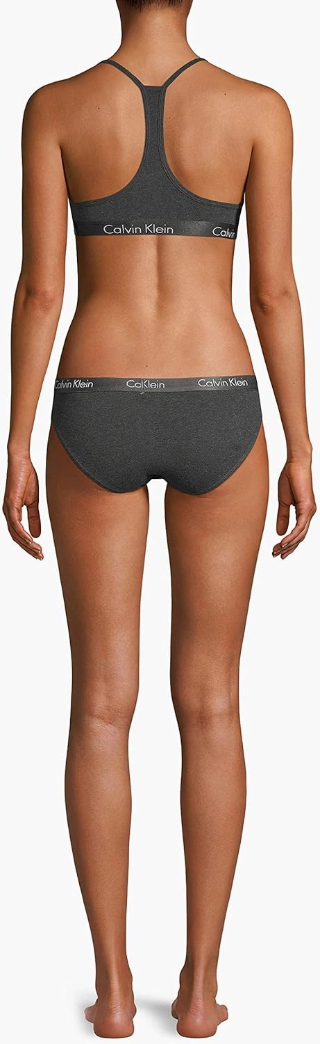 Calvin Klein Women's Motive Cotton Lightly Lined Bralette