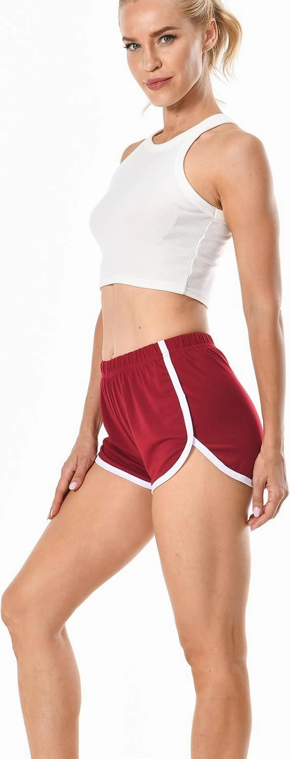 Cameway 4 Pack Women's Cotton Yoga Dance Short Pants Sport Shorts Summer Athletic Cycling Hiking Sports Shorts