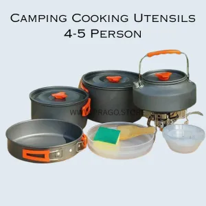 Camping Cooking Utensils 4-5 Person