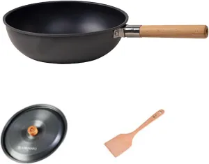 Camping Cookware Nonstick Frying Pan, Open Fire Camping Pot Lightweight Pan, Portable Backpacking Cooking Set for Picnic Trekking and Hiking