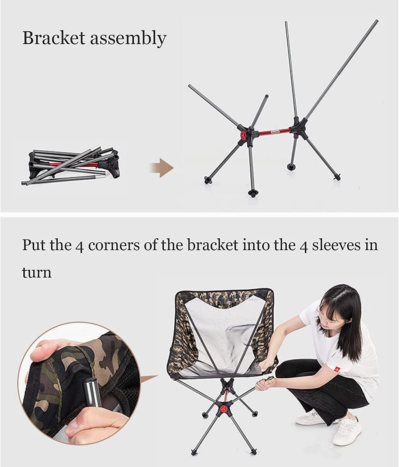 Camping Chair Folding Chair Portable Chair Outdoor Folding Chair Camping Beach Portable Simple Backrest Folding Sketching Seat Stool with Mesh Fabric Backrest Camping Chairs for Adults