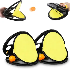 Casmoby Racket Pocket Catch Game, 2025 New Racketpocket Outdoor Catch Toys, Kids Toss Catch Ball Toy with Launcher, Toss and Catch Balls Set, Toss and Catchs Ball Game Outdoor Toys (2pcs)