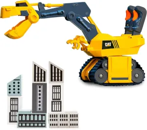 CAT Construction Toys, Roaring Rex-Cavator Toy Excavator, Light & Sound, Battery Operated, Ages 3 