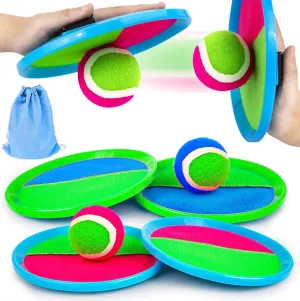 Catch Ball - Velcro Paddles and Balls for Kids,Beach Toys Back Yard Pool Outdoor Lawn Games Backyard Camping Sticky