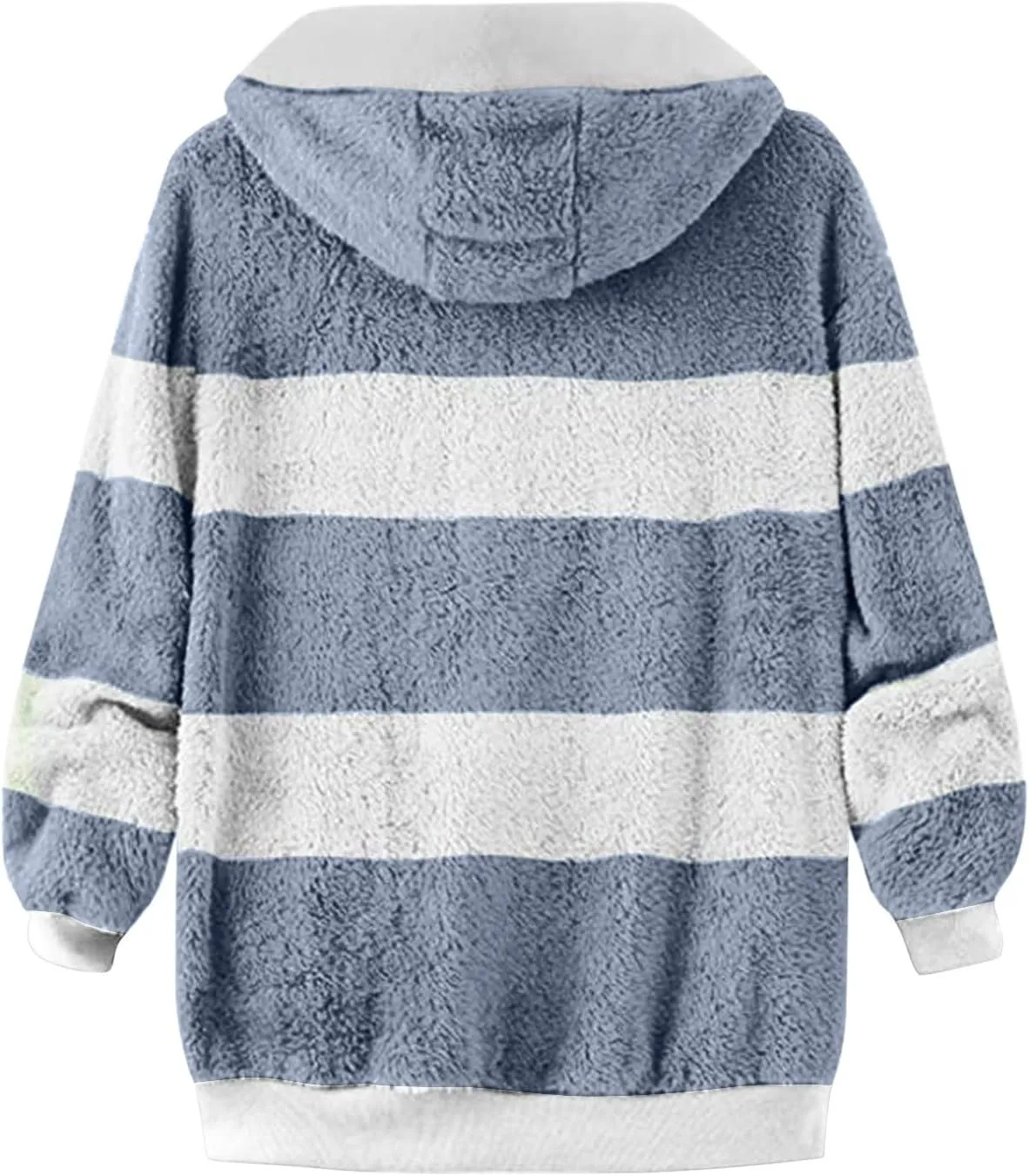 Ceboyel Teddy Coat For Women Hooded Fuzzy Sherpa Jacket Fleece Drawstring Zip Up Hoodie 2023 Trendy Winter Outerwear Clothes