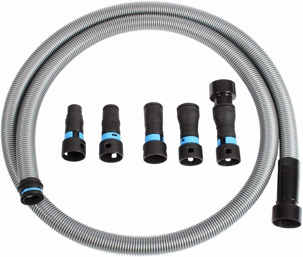 Cen-Tec Systems 94698 Quick Click 10 Ft. Hose for Home and Shop Vacuums with Expanded Multi-Brand Power Tool Adapter Set for Dust Collection