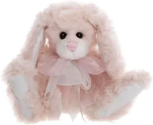 Charlie Bears - Camellia | 2024 Cuddle Time Exclusive, Plush Bunny Teddy Bear, Handmade, Collectable, Fully Jointed, Poseable, Pink, Super Soft